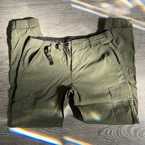 Prana 32x30 Mens Zogger Jogger Olive Green Like New